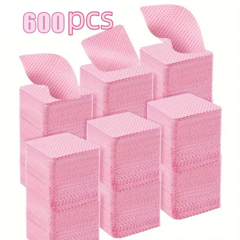 20-600 pces toalhetes de unhas sem fiapos tecidos de limpeza de gel almofadas removedor de esmalte de unhas sem alumínio para ferramenta de cuidados de limpeza de beleza de unhas