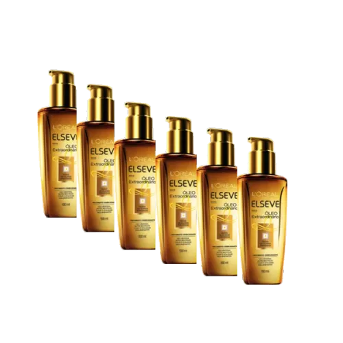 Óleo Capilar Elseve L'Oréal Paris Óleo Extraordinário 100ml Kit 6 Unidades