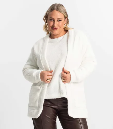 Cardigan Feminino Plus Size em Tricot Secret Glam - Moda Feminina e Masculina, Itens para Casa e Mais l Rovitex