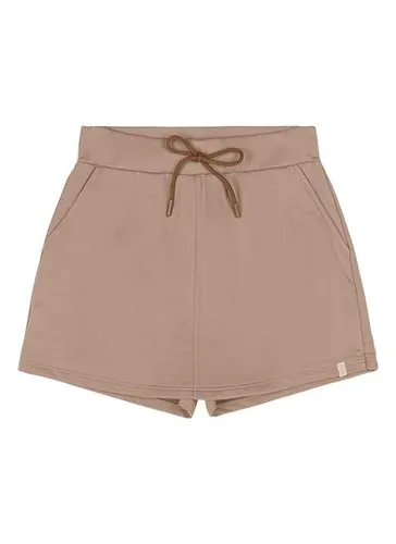 Short-Saia Juvenil em Moletom (Marrom) Gloss