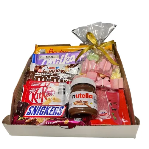 Cesta Chocolates e Guloseimas