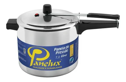 Panela de Pressão Panelux Alumínio Polido 7 Litros Cor Cinza