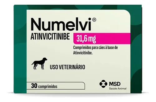 Numelvi 31.6mg Cão - 30 comprimidos Msd Saúde Animal Rosa