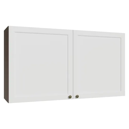 Armário Aéreo 120 cm 2 Portas Rustic/Branco Vik Madesa