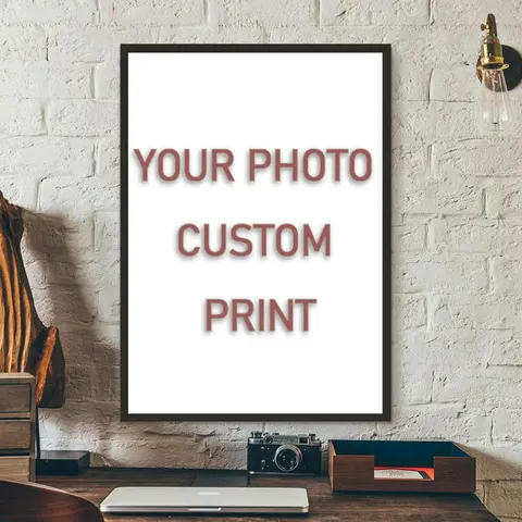 Pintura em tela personalizada com sua foto, pôster em tela, presente personalizado, personalize imagens de figuras, animais de estimação, decoração para casa.