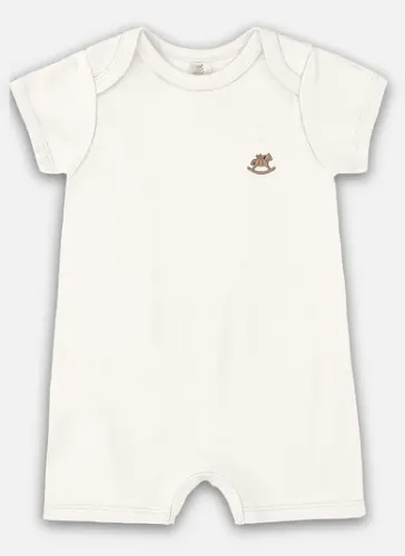 Macaquinho Unissex Bebê em Suedine Essentials (Off White) Up Baby