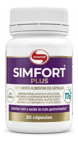 Simfort Plus Probióticos 30 Cápsulas - Vitafor