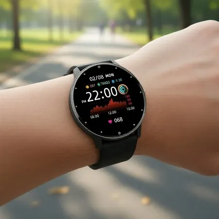 ZL02D Smartwatch Pulseira Inteligente Frequência Cardíaca Monitoramento do Sono Relógio à Prova D'água Earbud