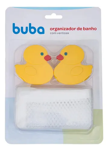 Buba, Organizador de Banho com Ventosa - Patinho Marelo