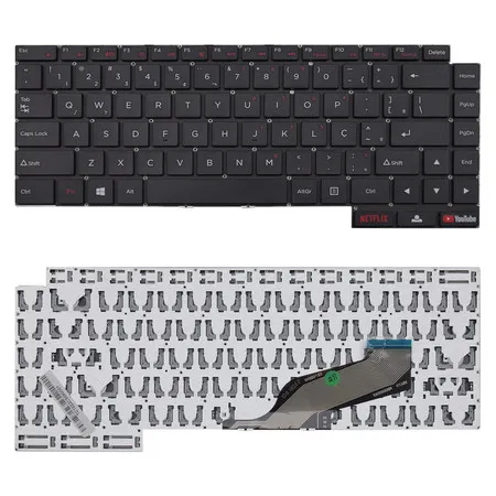 Teclado para Notebook compatível com Positivo Part Number 11152967 ABNT2