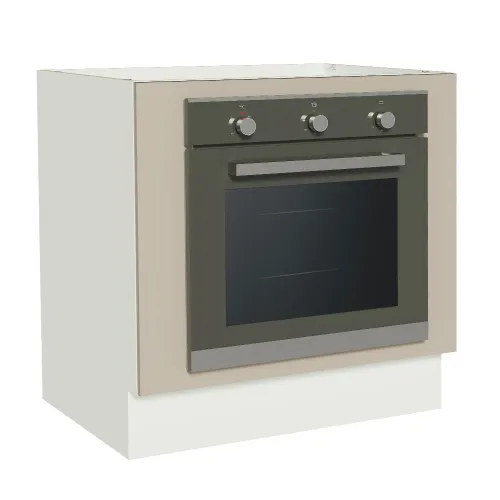 Balcão para Forno de Embutir 80 x 60 cm sem Tampo Branco/Crema Agata Madesa
