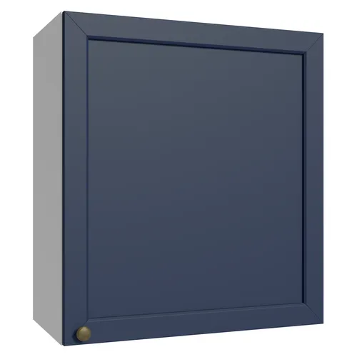 Armário Aéreo 60 cm 1 Porta Branco/Azul Vik Madesa