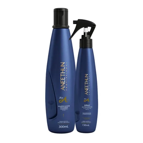 Kit Aneethun Linha A Shampoo 300 ml + Spray 150 ml