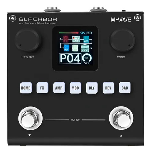 Pedal Multiefeitos M-Vave Blackbox Digital para Guitarra com Bluetooth