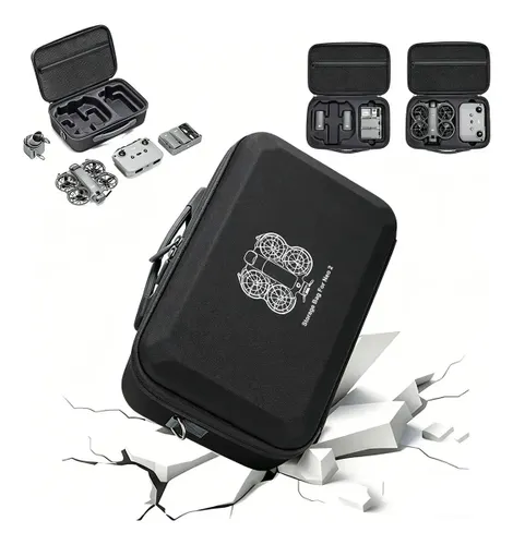 Capa Impermeável para Armazenamento Drone DJI Neo 2 - Preto | Bolsa Protetora com Fecho em Zíper e Material Resistente à Água | Protege contra Poeira, Umidade e Arranhões | Leve e Durável | Ideal para