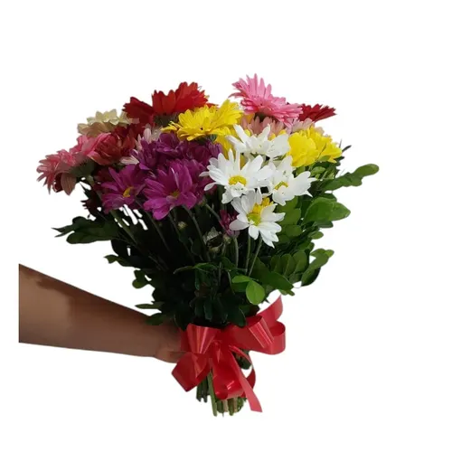 Buquê de Flores do Campo com Gérberas