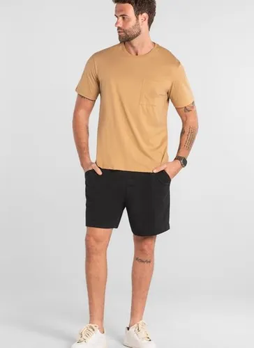 Camiseta Masculina em Meia Malha (Bege) Just Basic