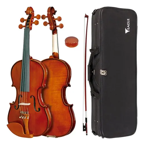 Violino Eagle 4/4 Ve441 + Case, Breu e Arco Cor Marrom-claro