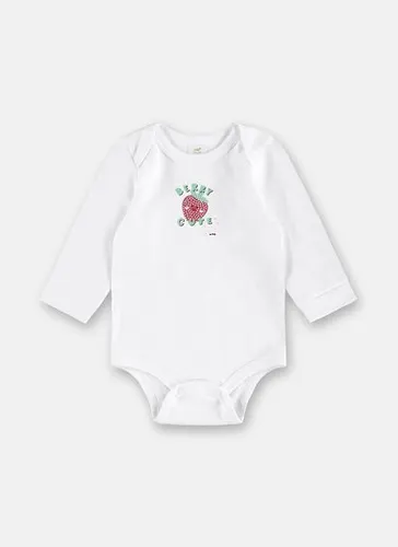 Body para Menina Bebê Manga Longa Branco