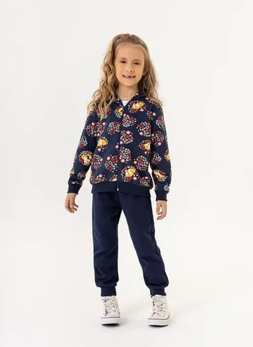 Conjunto Jaqueta e Calça Infantil para Menina (Azul Marinho) Guloseima