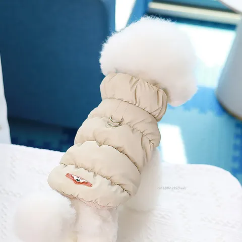 Roupa de Inverno Macia e Quente para Cães, Casaco Acolchoado para Filhotes e Gatos, Jaqueta para Cães Pequenos e Médios, Chihuahua, Bulldog Francês, Poodle, Colete para Animais de Estimação