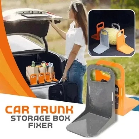 Suporte Fixo para Porta-Malas de Carro 2 Peças, Organizador Antivibração, Suporte de Armazenamento Ajustável