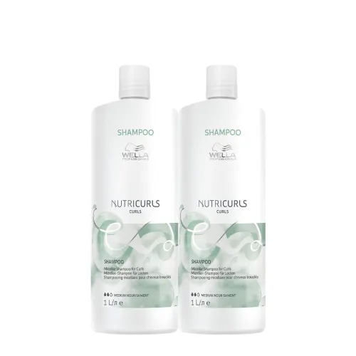 Kit Shampoo Wella Professionals NutriCurls 1L 2 Unidades