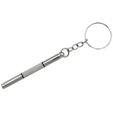 Kit de Reparo de Óculos e Relógios com Chaveiro, Ferramentas Manuais Portáteis de Precisão, Chave de Fenda para Óculos 3/5/10 Peças