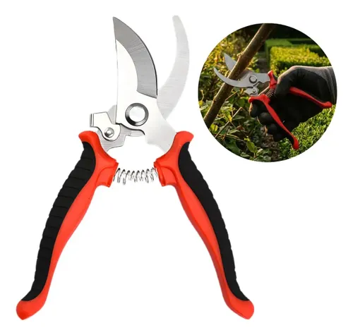 Tesoura Poda Galhos Jardinagem Alicate Profissional Aço Inox - Bondu
