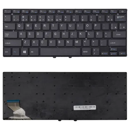 Teclado para Notebook compatível com Multilaser Legacy PC205 ABNT2