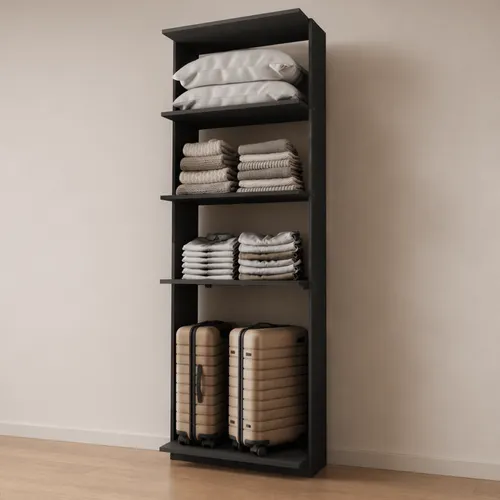 Closet Aberto Alasca Preto Touch Carraro