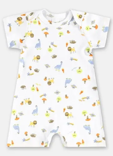 Macaquinho para Bebê Menino em Suedine Essentials (Branco) Up Baby