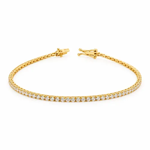 Pulseira Riviera com Diamantes em Ouro 18K