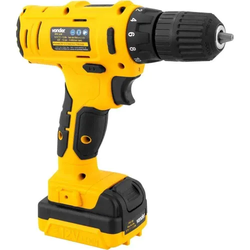 Parafusadeira Furadeira Vonder PFV120 12V a Bateria Biv