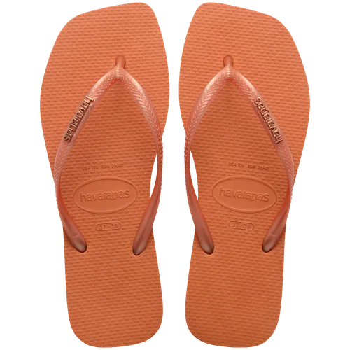 Chinelo Havaianas Slim Square Logo Metallic