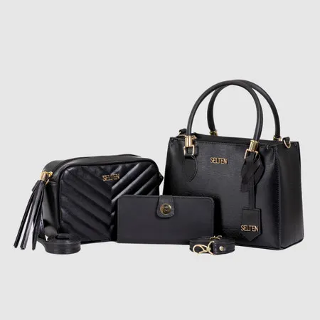 Kit Bolsas Feminina Transversal e de Ombro com Carteira Mini