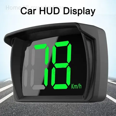 HUD para Carro com GPS e Velocímetro Digital em MPH, Display Head-Up com Fonte LED Grande para Caminhões, SUVs e Motocicletas, Acessórios Universais