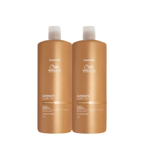 Kit Shampoo Wella Professionals Ultimate Luxe Oil 1 Litro 2 Unidades