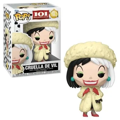 Boneco Funko Pop! Disney 101 Dalmatas - Cruella de Vil Classica com Chase
