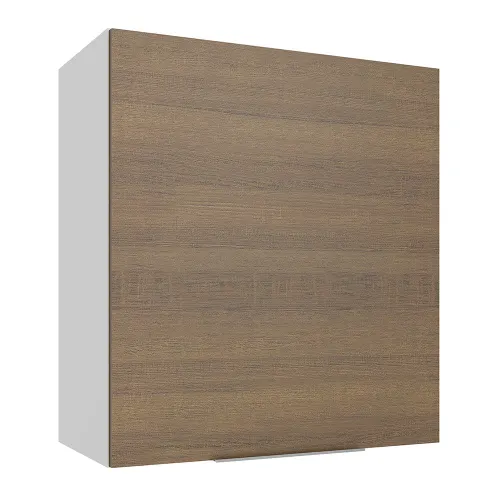 Armário Aéreo Madesa Stella 60 cm 1 Porta Branco/Rustic