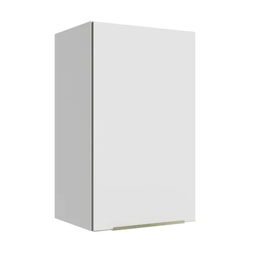 Armário Aéreo Madesa Lux 40 cm 1 Porta Branco/Branco Veludo