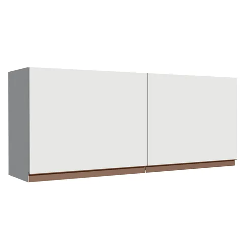 Armário Aéreo 120 x 50 cm 2 Portas Branco Madesa Reims