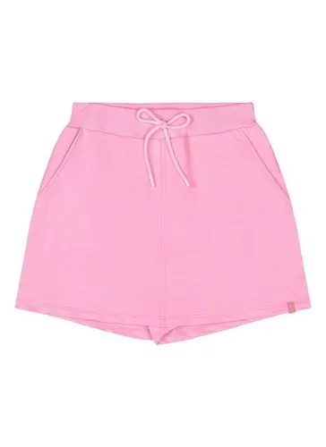 Short-Saia Básico Juvenil em Moletom para Menina (Rosa) Gloss