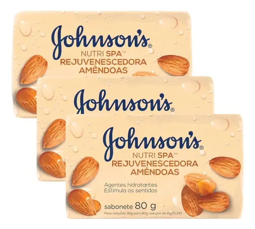 Sabonete Johnsons Amendoas Pack C/3 Wxz