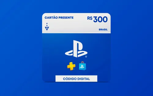 R$300 Gift Card PlayStation Store - Cartão Presente [Exclusivo Brasil]
