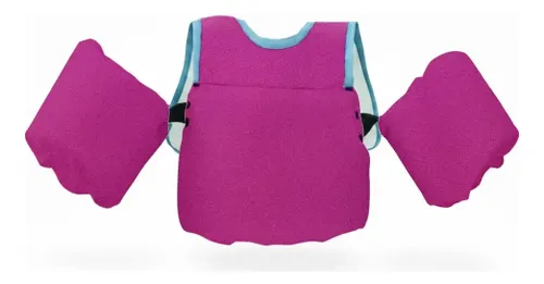 Boia Colete Salva Vidas Flutuador Infantil Até 25kg Não Fura Segurança para Piscina e Praia Rosa