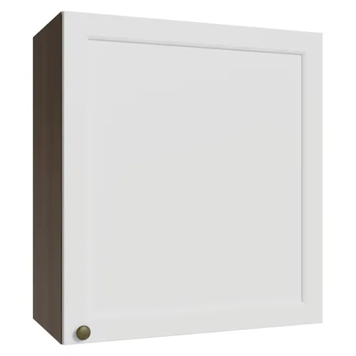 Armário Aéreo 60 cm 1 Porta Rustic/Branco Vik Madesa