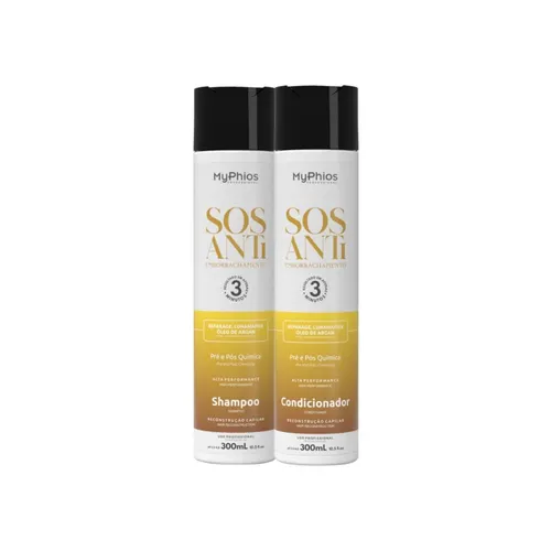 Kit MyPhios SOS Antiemborrachamento Shampoo e Condicionador 300 ml