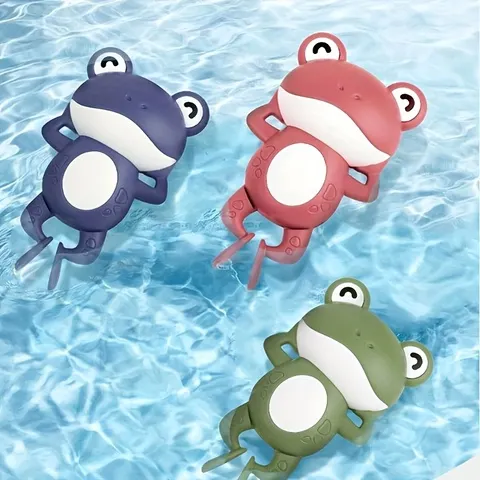 Brinquedo de banho de sapo – Plástico não tóxico, adequado para jogos aquáticos, parceiro ideal de chuveiro e piscina, presente para férias de verão
