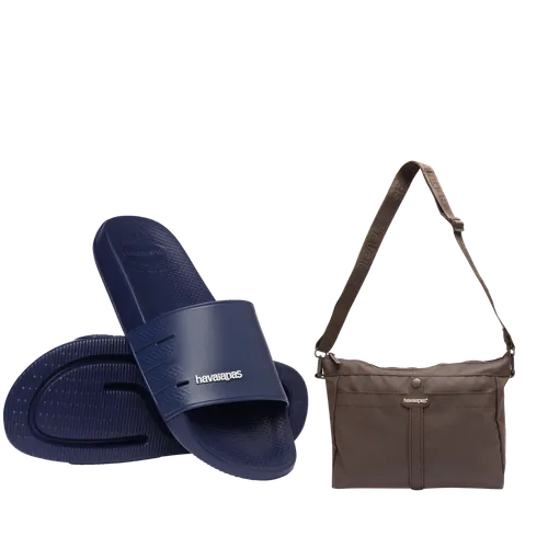 Kit Havaianas para Presente: Slide Zero + Bolsa Transversal